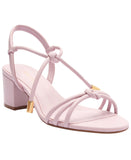 Arezzo Camila Mid-Block Strap Sandal Soft Violet Purple 7B