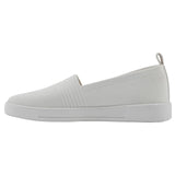 White Mountain Upright Woven Knit Slip-On Cushion Insole Tennis Sneaker White 6M