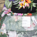 Bar III Womens Floral-Print Tiered Cover Up MBTH25834 Multi Black L