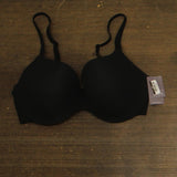 Auden Womens Luxe Stretch Comfort Wire Demi Bra 94266696 Black 38D