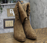 Universal Thread Womens Faux Suede Junie Tall Boots 90975015 Taupe Brown 8.5M