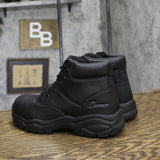 S Sport By Skechers Mens Elton Steel Toe Leather Work Boots 88421397 Black 7