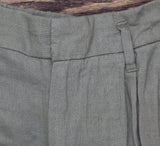 A New Day Womens High-Rise Linen Pleat Front Straight Trousers Sage Green 6