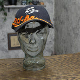 Wood-Mizer Mens 25th Anniversary Strapback Baseball Cap Hat Black / Orange OS