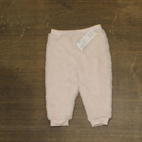 Calvin Klein Baby Girls Sherpa Fuzzy Pull On Pants Pink 6-9 Months