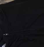 Emerald Sundae Draped Halter Open Ruched Back Juniors Top JWC1061 Black 2XS