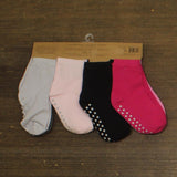 Touched By Nature Organic Cotton Non-Skid Gripper Knit Socks Set 2-4 Years