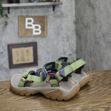 Teva 5 Universal Sport Adjustable Strappy Open Toe Sandals Iguana Green Multi 7M
