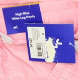 Joy Lab Washed Jersey High Rise Wide Leg Drawstring Pants Bubble Gum Pink S