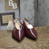 A New Day Women's Samantha Slingback Kitten Heels 94462861 Burgundy Red 6M