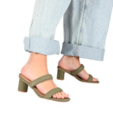 Journee Collection Womens Double Strap Puff Aniko Tru Comfort Sandals White 8M
