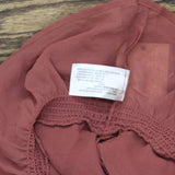 Universal Thread Womens Long Sleeve Blouse 92235298 Dark Mauve Pink M