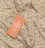 State of Day Womens Knit Printed Jogger Pants Soft Leopard Brown 2XL
