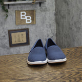 Clarks Breeze Stretch Cloudsteppers Slip-On Loafer 26182066 Navy Blue 6W