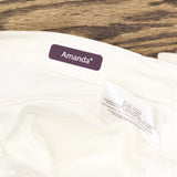 Gloria Vanderbilt Petite Amanda High Rise Straight-Leg Jeans White 14P Short