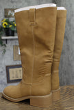 Universal Thread Wide Mid Calf Western Riding Round Toe Boots Tan Brown 8M-WC