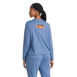 All In Motion Womens Soft Stretch Long Sleeve Top 91737919 Blue M