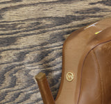 Michael Michael Kors Womens Lawson Open Toe Heels Booties Luggage Brown 6M