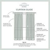 Exclusive Home Woven  Blackout Button Curtain Panel Pair Vanilla Off white 52x84