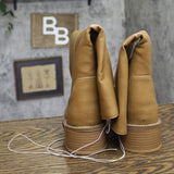 Universal Thread Womens Mai Boots Faux Leather Block Heel 94568934 Tan Brown 10M