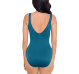 Miraclesuit Rock Solid Avra Underwire One-Piece Swimsuit Avra Blue Green 14