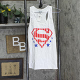 Superman Juniors  Logo Graphic Tank Top White M