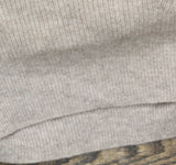 Charter Club Long Sleeve V Neck Cashmere Sweater Pearl Taupe Heather Brown XL