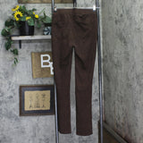 DG2 by Diane Gilman Ponte Mini Flare Skinny Pull On Pants Brown Snake Print XS