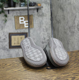 Dluxe By Dearfoams Mens Corey All Day Slide Slippers Gray / Orange S (7-8)