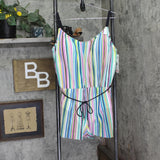 Coco Contours Electra One Piece Swimsuit Romper 19314491467  Stripe 16