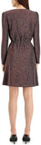 INC Metallic Long Sleeves Cocktail and Party Dress Black / Fire Red Combo 6