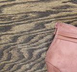 Journee Collection Peep Toe Booties Stiletto Heels Faux Suede Blush Pink 7W