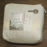Hallmart Vida 11 Piece Comforter Set 90559 Blue Green Lurex Queen