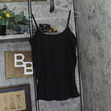 Motherhood Maternity Womens Maternity Scoop Neck Cami Tank Top Shirt Black L