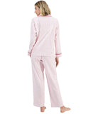 Charter Club Womens Cotton Flannel Pajama Shirt Top 100189806MS Pinstripe Red S