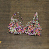 Midnight Grace Womens Underwire Softcup Bikini Swim Top Multicolor 32D