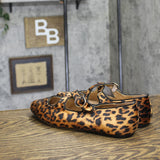 A New Day Womens Tasmin Leopard Print Flats Velvet 94568232 Leopard Brown 9.5M