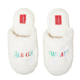 Wondershop Women's "Sleigh What?" Scuff Slippers 91651326 White L (9-10)