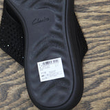 Clarks Women's Cloudstepper Drift Jaunt Wedge Sandals Shoes 26166845 Black 10M