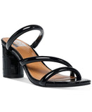 Dv Dolce Vita Women's Myla Strappy Block-Heel Sandals Shoes Black Patent 11M