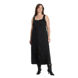 Universal Thread Womens Denim Tailored Corset Midi Dress 91829603 Black 17