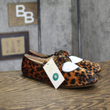 A New Day Tasmin Print Ballet Flats Velvet Strap 94568231 Leopard Brown Multi 9M
