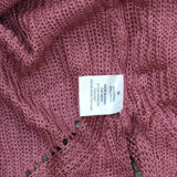 Hippie Rose Womens Pink Heather Long Sleeve Open Cardigan Blouse Sweater Pink M