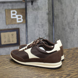 Universal Thread Womens Skyler Jogger Sneakers Double Laces Brown / White 7