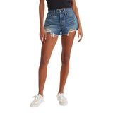 Levi's 501 Original Distressed Denim Shorts 89527256 Darn It Now Blue 30