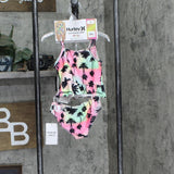 Hurley Girls UPF 50+ Palm Tree Tankini Swimsuit Set 167789b3bdadd8