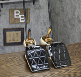 Schutz Womens Heeled Patent Leather Ciara Sandal Pearl Off White 10B