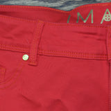 Global Chic By Iman Womens Global Chic Luxury Resort 360 Slim Crop Jeans Red 20W