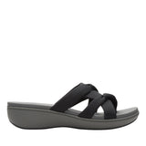 Clarks Breeze Rae Cam Slip-On Sandals 26182100 Black / Gray 9.5M