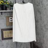 Lauren Ralph Lauren Womens Cape Georgette Cocktail Dress Cream Off White 4